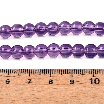 Baking Painted Glass Beads Strands DGLA-Q023-8mm-DB44-1