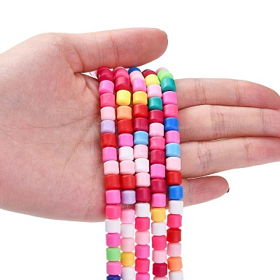 Handmade Polymer Clay Bead Strands X-CLAY-ZX006-01K-1