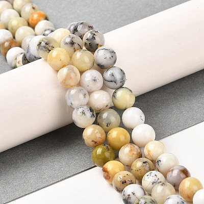 Natural African Opal Beads Strands G-B048-B03-01-1