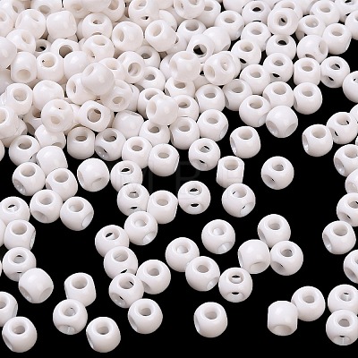 Opaque Acrylic Beads OACR-P032-10B-01-1