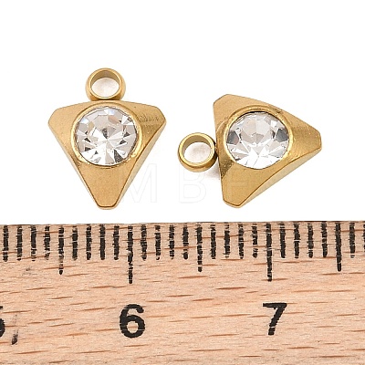 201 Stainless Steel Rhinestone Pendants RB-CBABFDA-12G-01-1