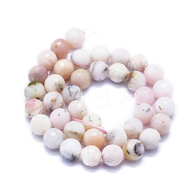 Natural Pink Opal Beads Strands G-E561-18-10mm-1