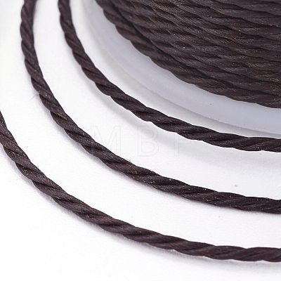 Round Waxed Polyester Cord YC-G006-01-1.0mm-22-1