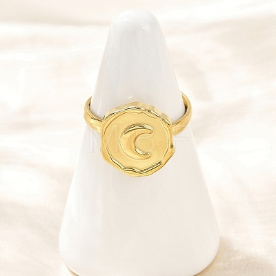 Golden 304 Stainless Steel Finger Rings RJEW-H254-08D-G-1