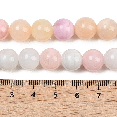 Natural Green Jade Beads Strands X-G-G757-03-10mm-1