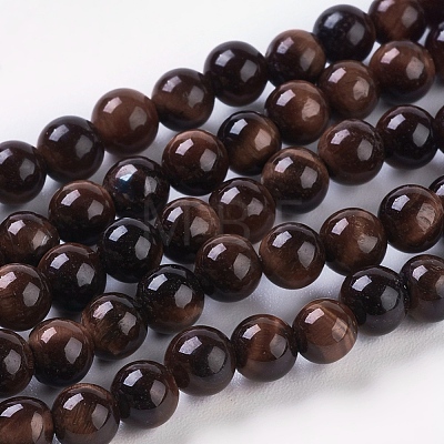 Natural Red Tiger Eye Beads Strands X-G-C076-4mm-1D-1