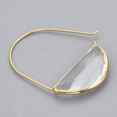Brass Hoop Earrings EJEW-T007-04G-02-NF-1