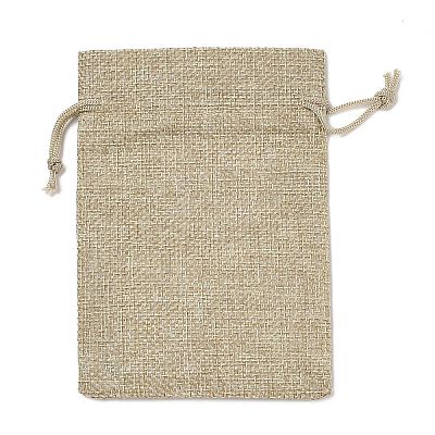 Christmas Printed Burlap Packing Pouches Drawstring Bags ABAG-Q053-02A-02-1