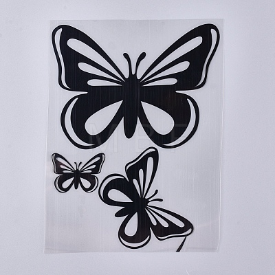 Waterproof Plastic Car Decals for Women DIY-WH0166-28A-1