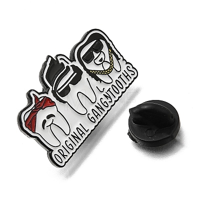 Tooth Theme Enamel Pins JEWB-E043-02EB-04-1