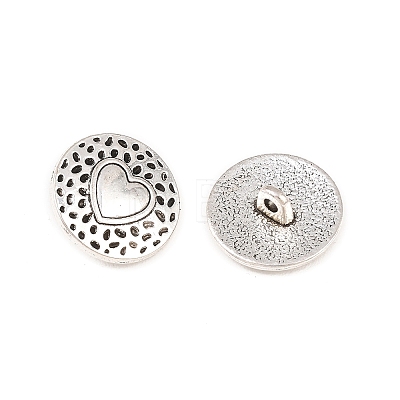 Tibetan Style Alloy Shank Buttons TIBE-Q044-04AS-RS-1
