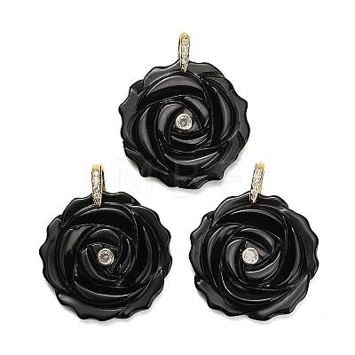 Natural Obsidian Pendants GG-CBA4625-05G-01-1