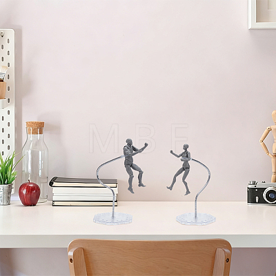 ABS Model Assembled Action Figure Display Holders AJEW-WH0596-775B-1