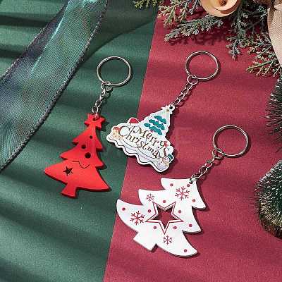 Christmas Wood Kechain KEYC-JKC00878-1