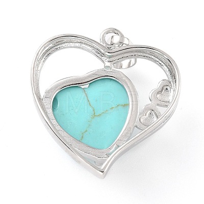 Synthetic Turquoise Pendants G-C236-01H-P-RS-1