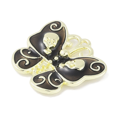 Halloween Rack Plating Alloy Enamel Pendants PALLOY-F018-27G-01-1