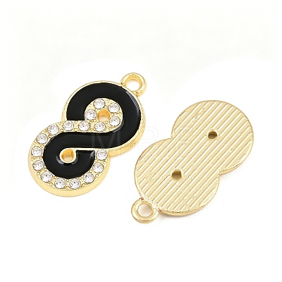 Alloy Black Enamel Pendants FIND-C095-08G-1