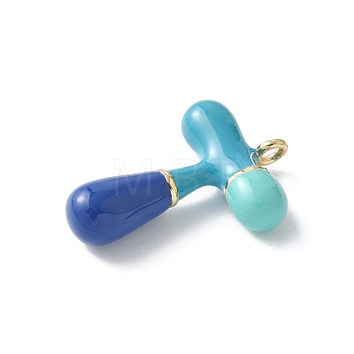 Brass Enamel Pendants X-KK-E093-03G-T-01-1