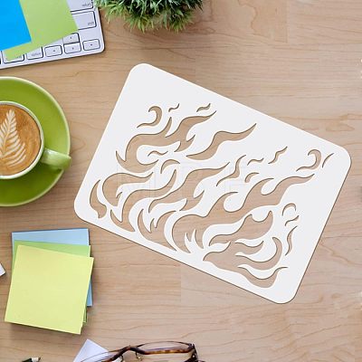 PET Hollow Out Drawing Painting Stencils Sets DIY-WH0172-372-1