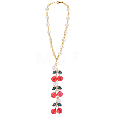 Acrylic & Resin & Glass Seed Beaded Car Hanging Pendant Decorations HJEW-DR00329-1