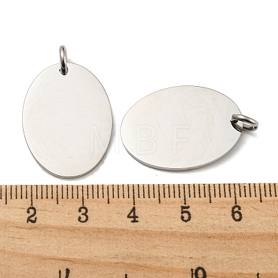 304 Stainless Steel Stamping Blank Tag Pendants STAS-L022-182P-1