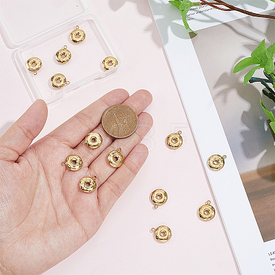 14Pcs 304 Stainless Steel Charms STAS-BC0004-26-1