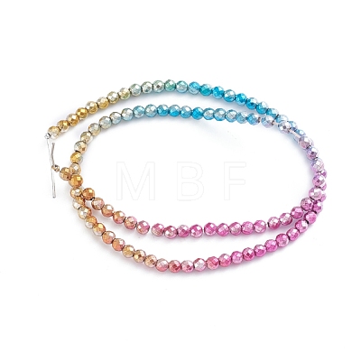 Electroplated Non-magnetic Synthetic Hematite Beads Strands G-L562-10B-1