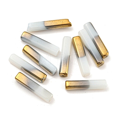 Electroplate Glass Beads X-GLAA-D024-02G-1