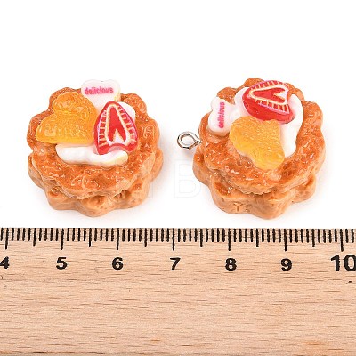 Resin Imitation Food Pendants RESI-D023-02-1