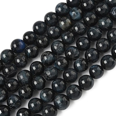 Grade B Natural Tiger Eye Beads Strands LS-G-F591-18-8mm-03-1