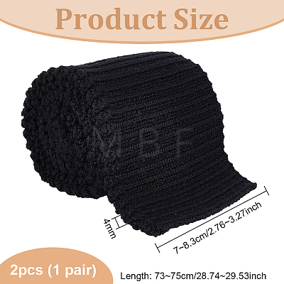 95% Cotton & 5% Elastic Fiber Ribbing Fabric for Cuffs FIND-WH0136-02C-1