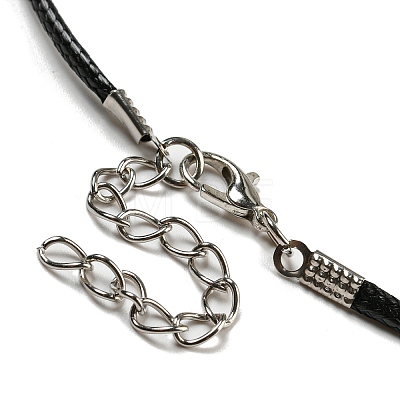 Waxed Cord Necklaces NJEW-P310-08P-01-1