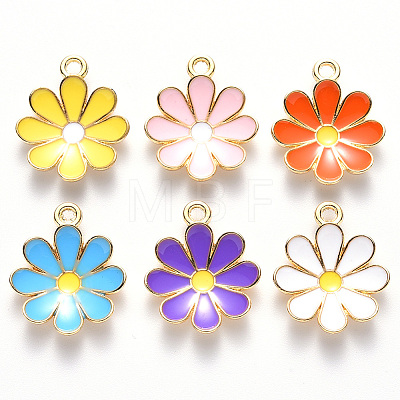 Alloy Enamel Pendants X-ENAM-S121-116-G-1