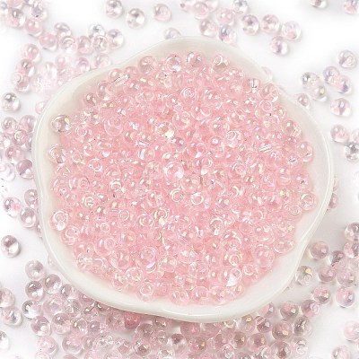 6/0 Inside Colours Glass Seed Beads SEED-A034-03F-1