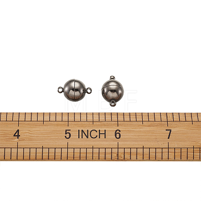 Round Brass Magnetic Clasp KK-TA0007-44B-1