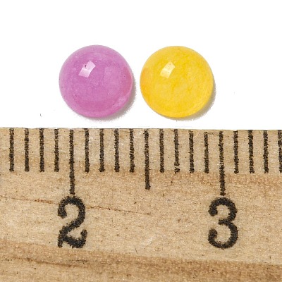 Dyed Natural White Jade Cabochons G-Q173-01A-19-1