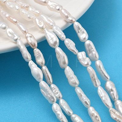 Natural Baroque Keshi Pearl Beads Strands PEAR-P064-06B-02A-1