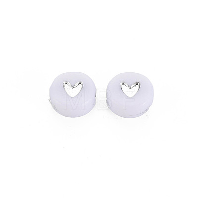 Plating Acrylic Beads X-PACR-R242-02-1