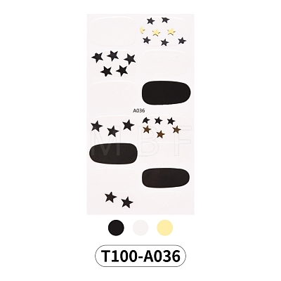 Full Wrap Gradient Nail Polish Stickers MRMJ-T100-A036-1