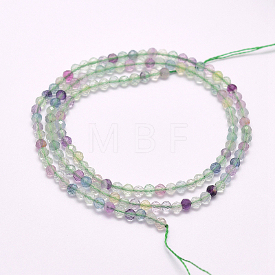 Natural Fluorite Beads Strands G-F596-32-3mm-1