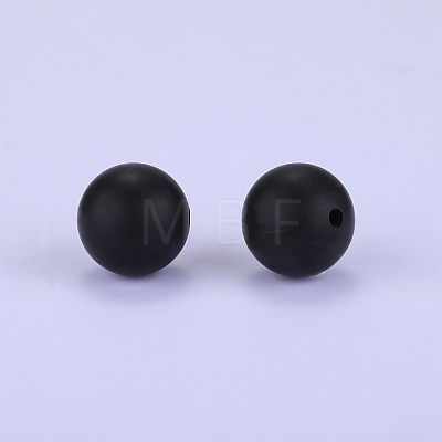 Round Silicone Focal Beads SI-JX0046A-27-1