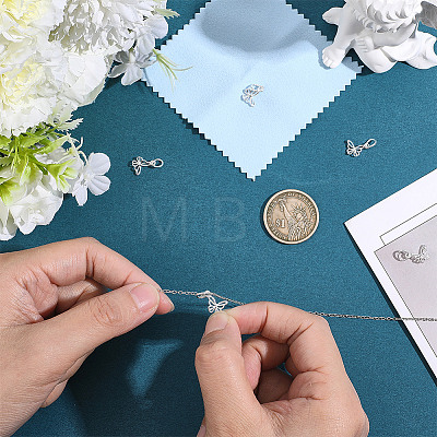 5Pcs 925 Sterling Silver Charms STER-BBC0009-44C-1