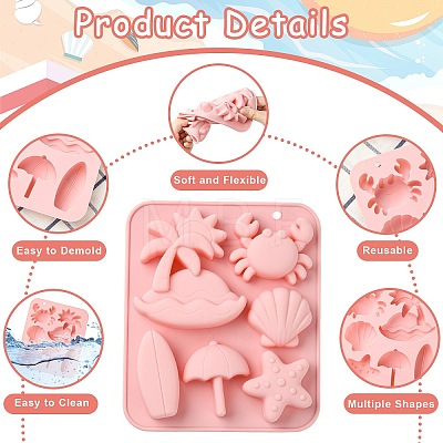 Tropical Beach Themed Chocolate Silicone Molds ST-CJ0043-054-1