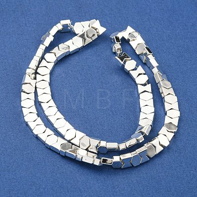 Electroplated Synthetic Non-magnetic Hematite Beads Strands G-C136-A01-04-1