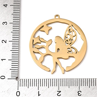 304 Stainless Steel Pendants STAS-F367-07G-1