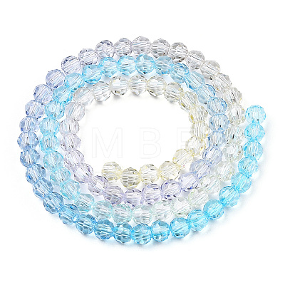 Transparent Glass Beads Strands GLAA-E036-07Q-1