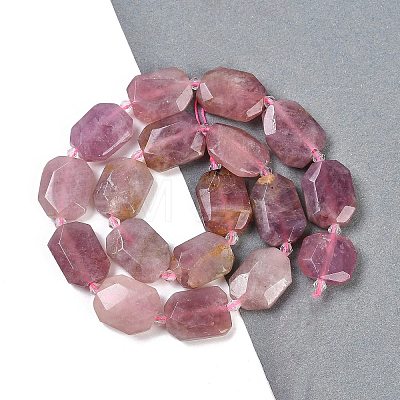 Natural Rose Quartz Beads Strands G-B125-P06-01-1