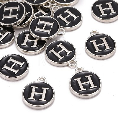 Platinum Plated Alloy Charms ENAM-S118-02H-P-1