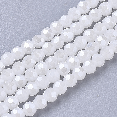 Electroplate Glass Beads Strands LS-EGLA-R018-4mm-7-1