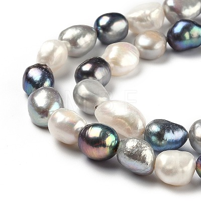 Natural Cultured Freshwater Pearl Beads Strands PEAR-L033-37G-1